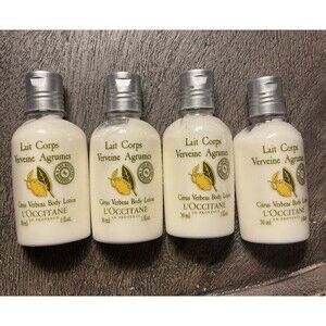 New L’OCCITANE Citrus VERBENA Body Lotion 1 oz. Each Lot Of 4 Travel Hotel Size
